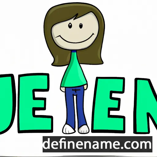 cartoon of the name Jenne