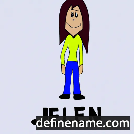 cartoon of the name Jennel