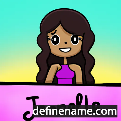 cartoon of the name Jennelle