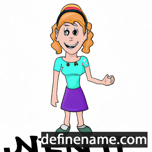 cartoon of the name Jennett