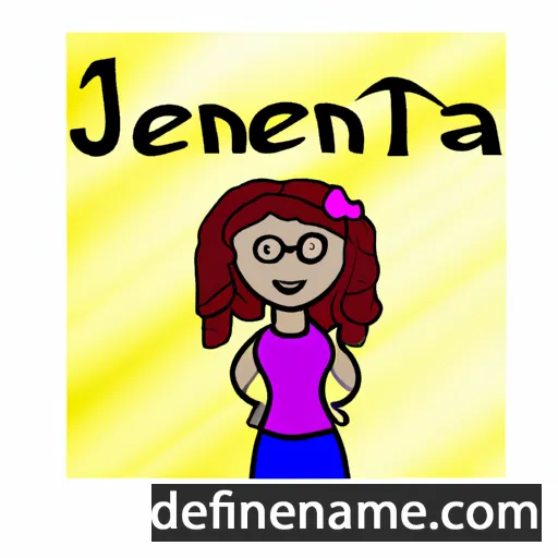 cartoon of the name Jennetta