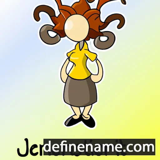 cartoon of the name Jennifera