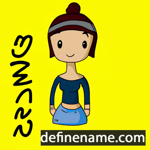 cartoon of the name Jensína