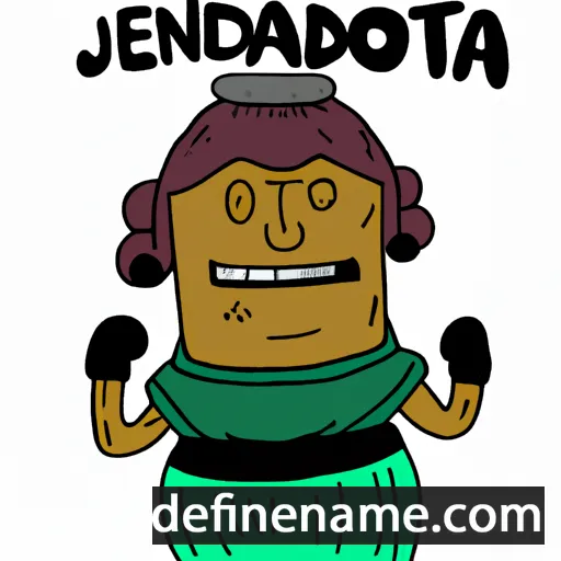 cartoon of the name Jentonda