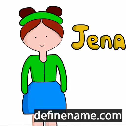 cartoon of the name Jenůfa