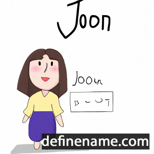 cartoon of the name Jeon