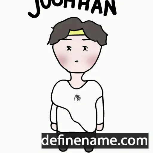 cartoon of the name Jeong-han