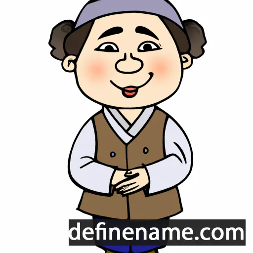 cartoon of the name Jeong-hwa