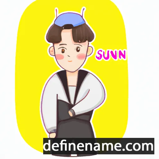 cartoon of the name Jeong-su