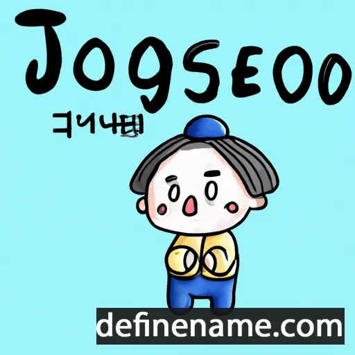 cartoon of the name Jeongsoo