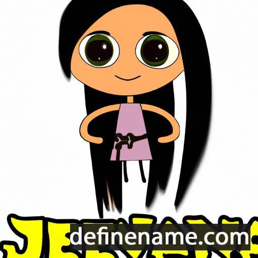 cartoon of the name Jeovanna