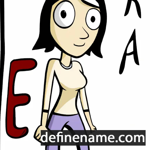 cartoon of the name Jera