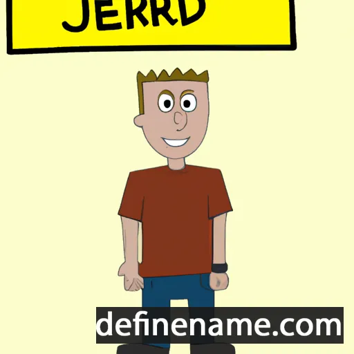 cartoon of the name Jerad