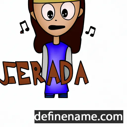 cartoon of the name Jerarda