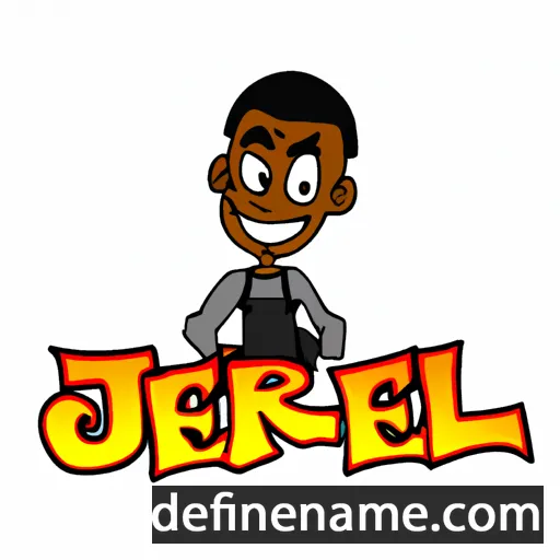 cartoon of the name Jerell