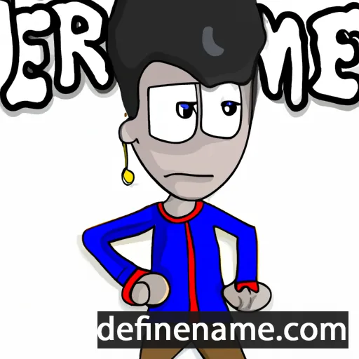 cartoon of the name Jereme