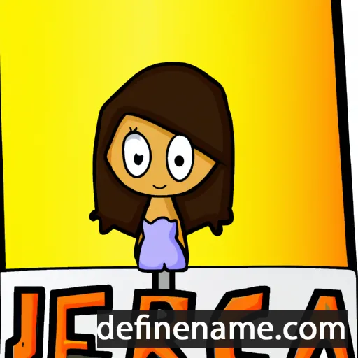 cartoon of the name Jerica