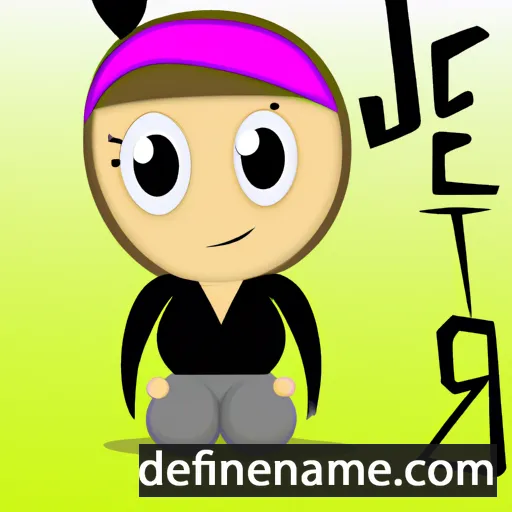 cartoon of the name Jerica