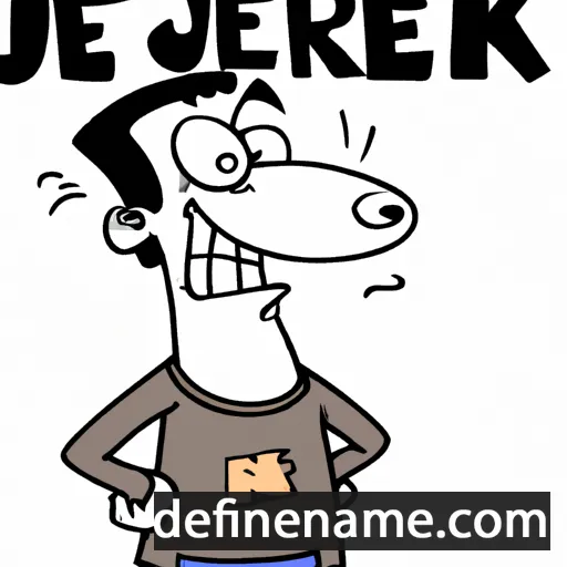 cartoon of the name Jerk