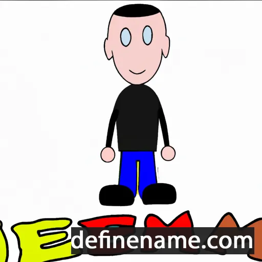 cartoon of the name Jermen