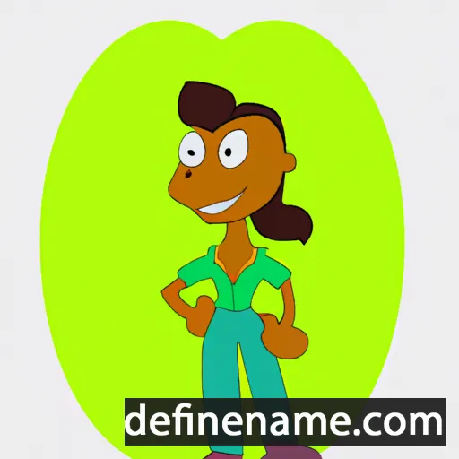 cartoon of the name Jeronda