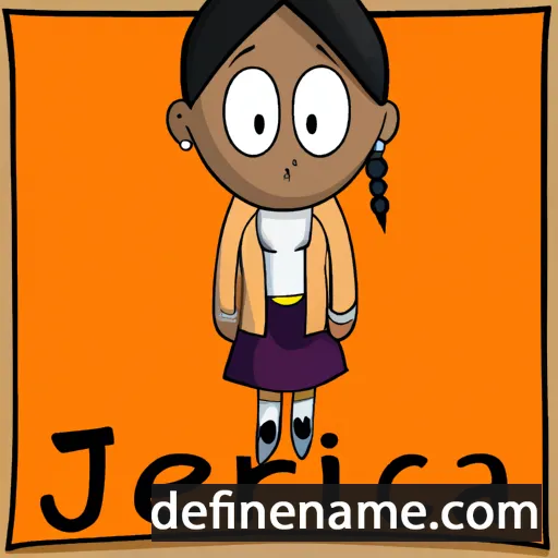 cartoon of the name Jerrica