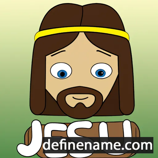 cartoon of the name Jèsus