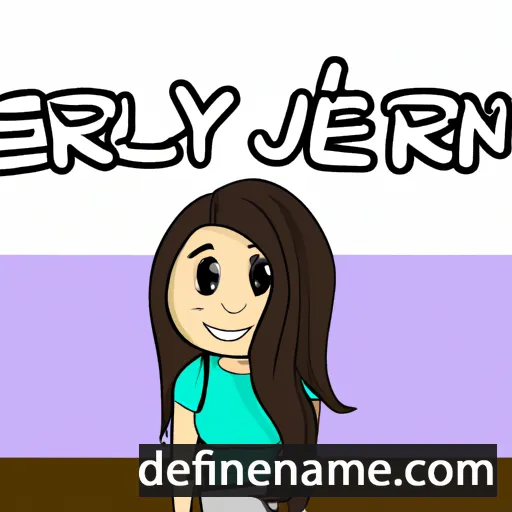 cartoon of the name Jerrylyn