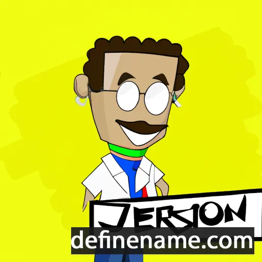 cartoon of the name Jerson