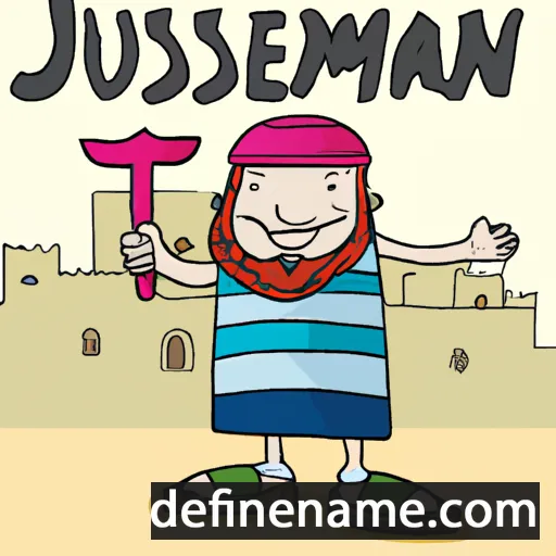 cartoon of the name Jerusalem