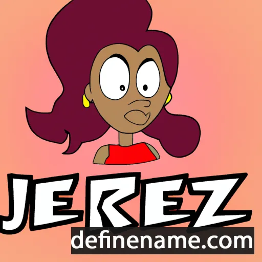 cartoon of the name Jerzee