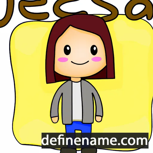 cartoon of the name Jesa