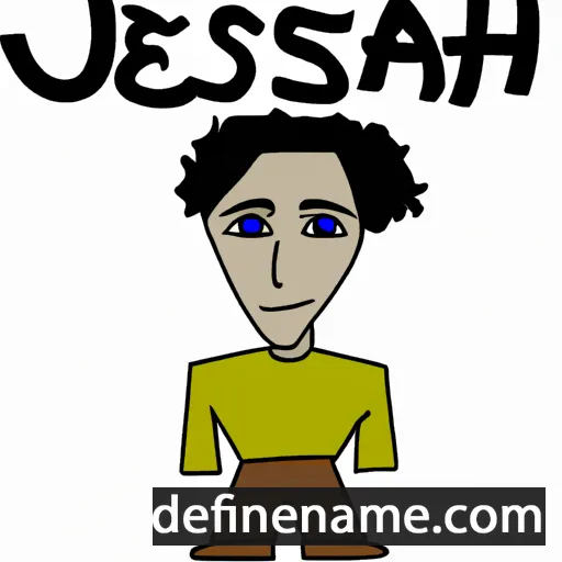 cartoon of the name Jesiah