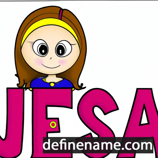 cartoon of the name Jesica