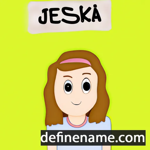 cartoon of the name Jesika