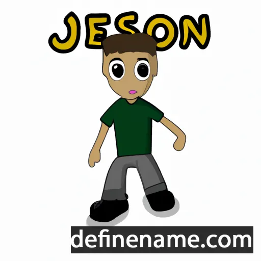 cartoon of the name Jeson