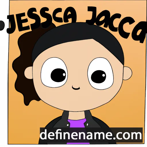 cartoon of the name Jesseca