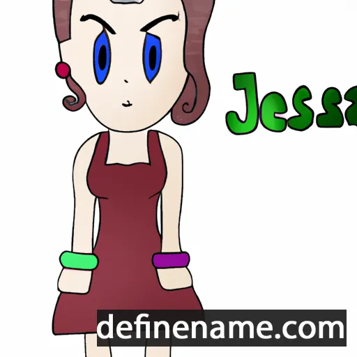 cartoon of the name Jessina