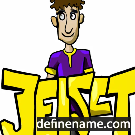 cartoon of the name Jestin