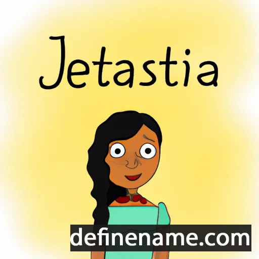 cartoon of the name Jestina