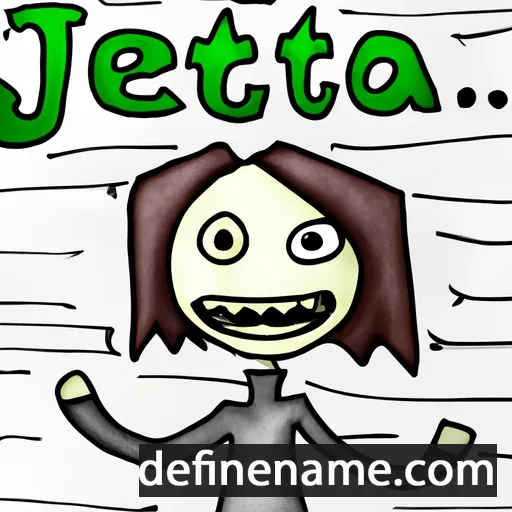 cartoon of the name Jeta