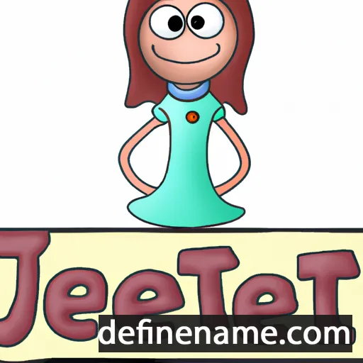 cartoon of the name Jettie