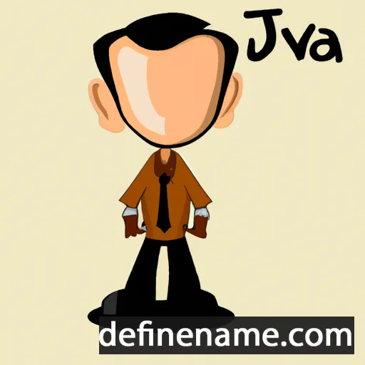 cartoon of the name Jeva