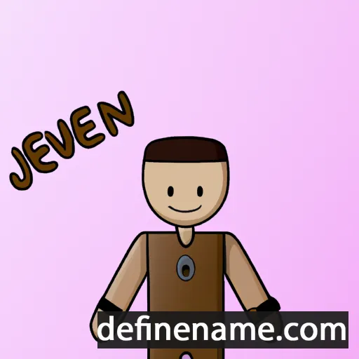 cartoon of the name Jevann