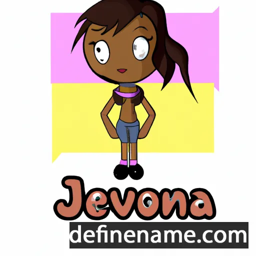 cartoon of the name Jevona