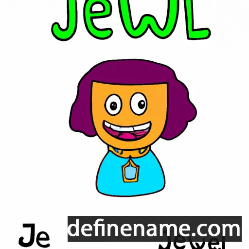 cartoon of the name Jewl