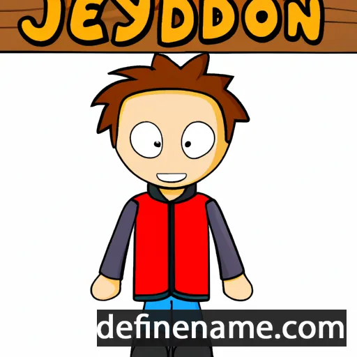 cartoon of the name Jeydon