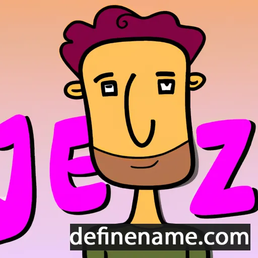 cartoon of the name Jez