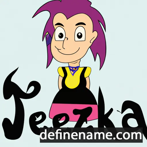 cartoon of the name Jezekela