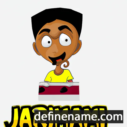 cartoon of the name Jhamir